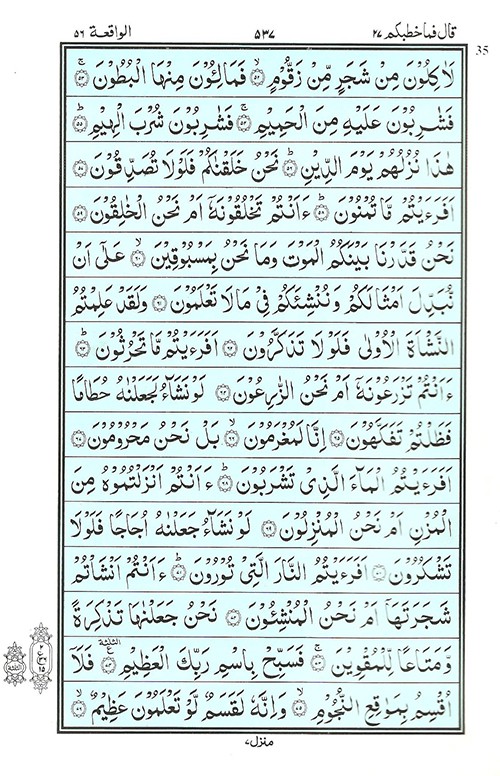 surah al waqiah text